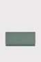 Zoozie Bags Angel Cartera de Mujer en Piel auténtica Color Menta con Cierre de Cremallera y Múltiples Compartimentos 20x10.5cm
